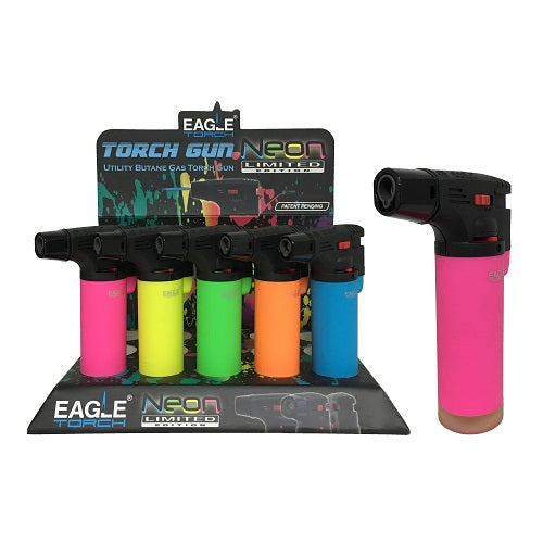 Eagle Neon Torch Lighter PT101N - Disposable Lighters (Box of 15) - MK Distro