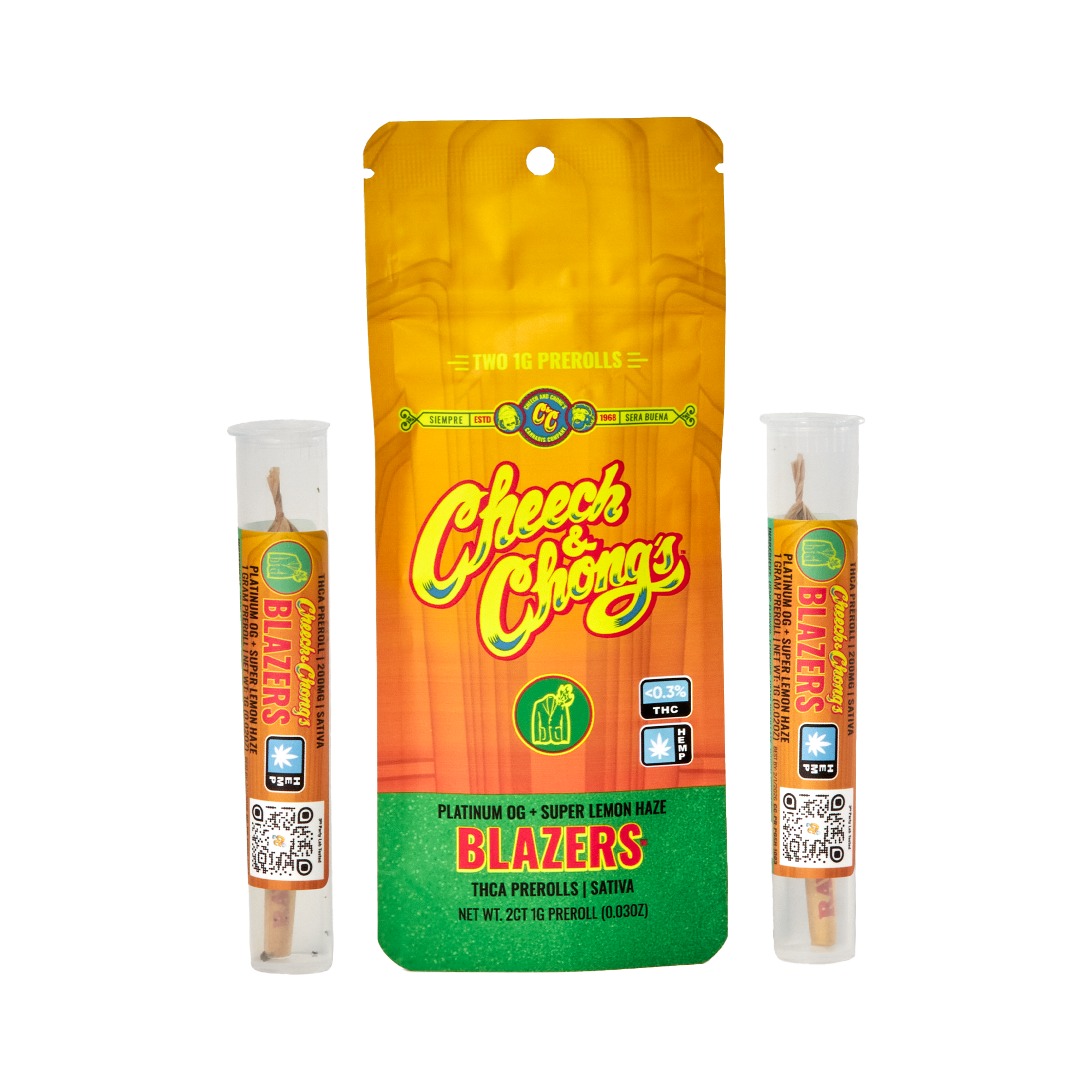 Cheech and Chong's - Blazers (THC A+ HHC) - Delta Pre-Rolls (1g x 12) - MK Distro