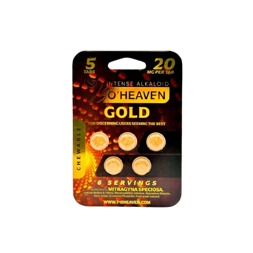 7 O’Heaven - Gold Kratom Extract Tablet 5ct - (20mg x 5 Tablets)