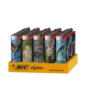 BiC Maxi - Special Edition Animal Series - Pocket Lighters (50-Count Tray) - MK Distro