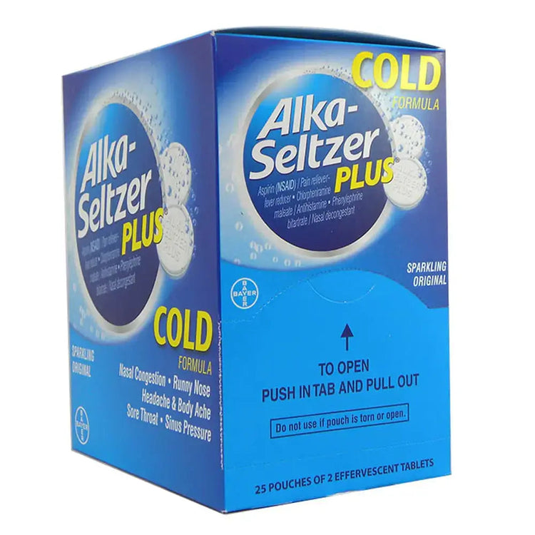 Alka-Seltzer Plus - Cold Formula Sparkling Original (25 tablets) - MK Distro