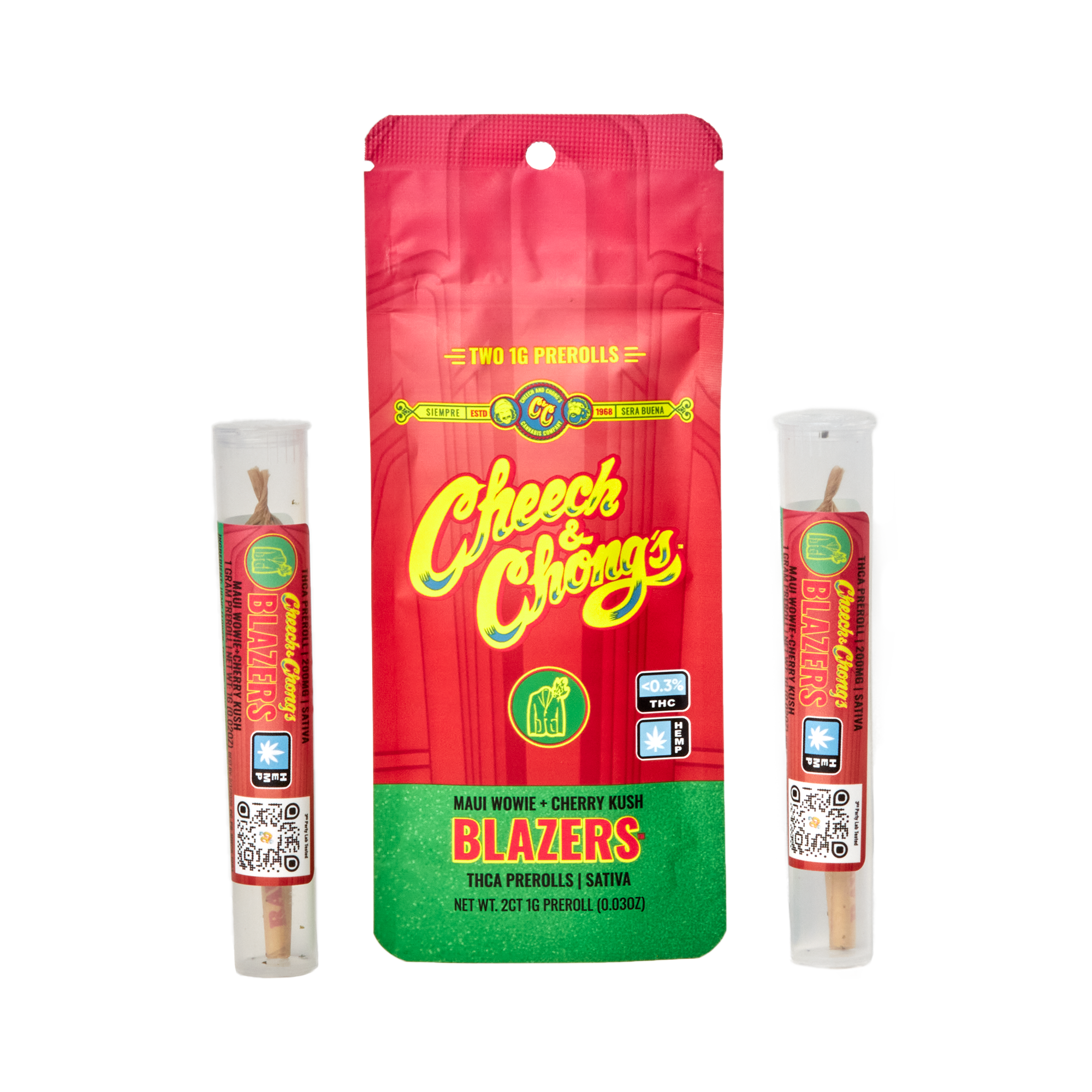 Cheech and Chong's - Blazers (THC A+ HHC) - Delta Pre-Rolls (1g x 12) - MK Distro