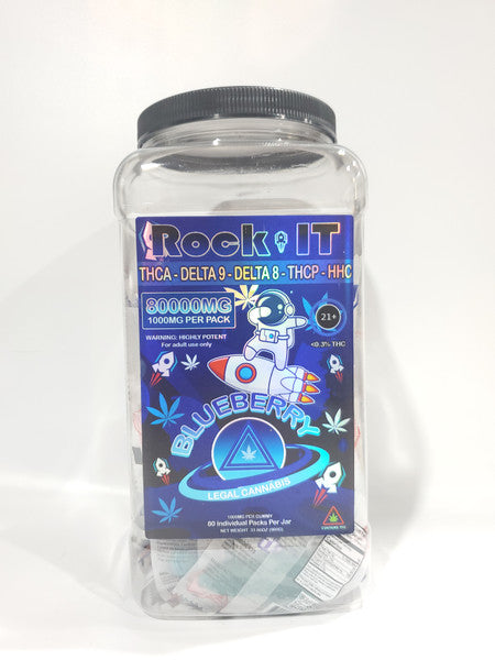 Rock It (THCA + D9 + D8 + THCP + HHC) - Gummies & Edibles (1000mg x 80) - MK Distro