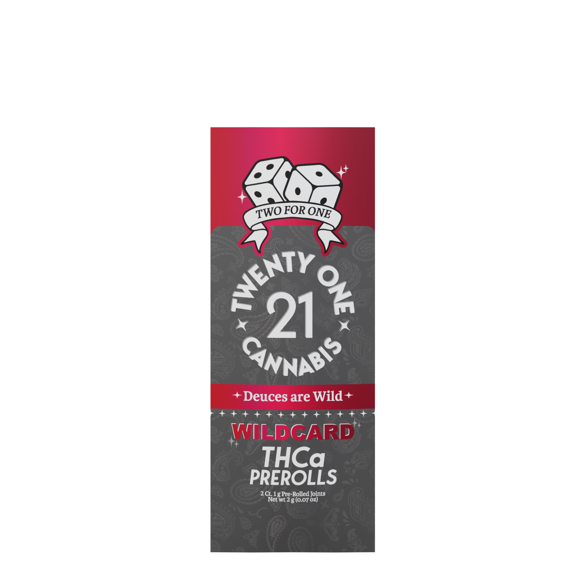 Twenty One Cannabis - Wildcard THCa Pre Rolls - Hemp Pre Rolls (1g x 15) - MK Distro