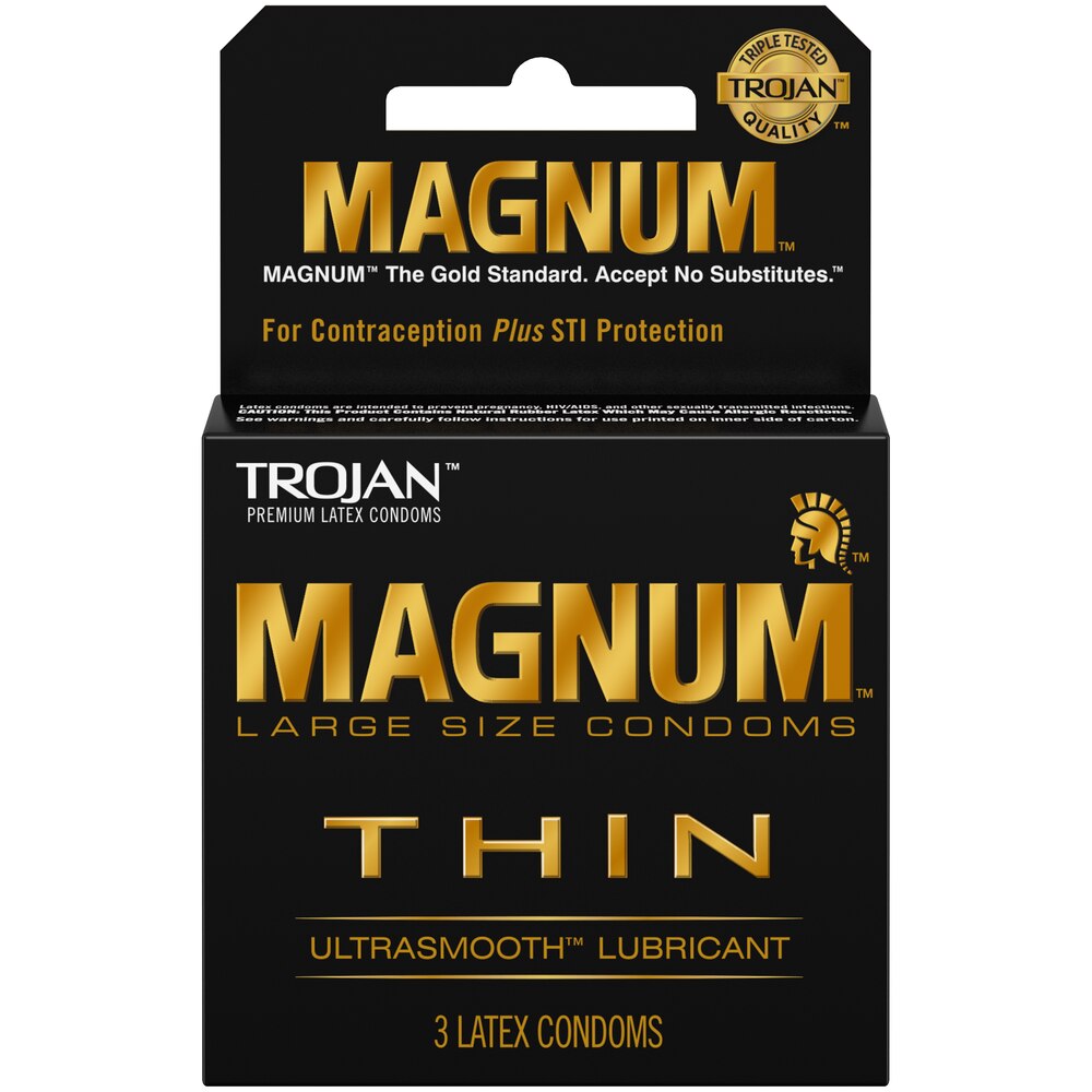 Trojan Condom- Magnum Thin - (6 Pack x 3)