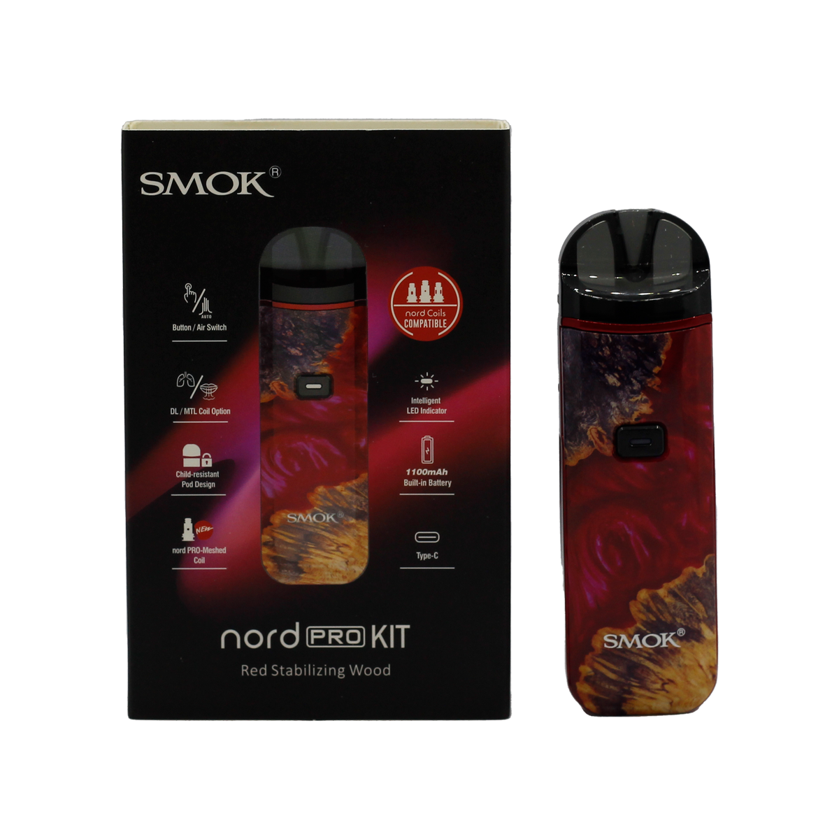 Smok - Nord Pro Kit 1100mAh - Pod Systems (25W x 1) - MK Distro