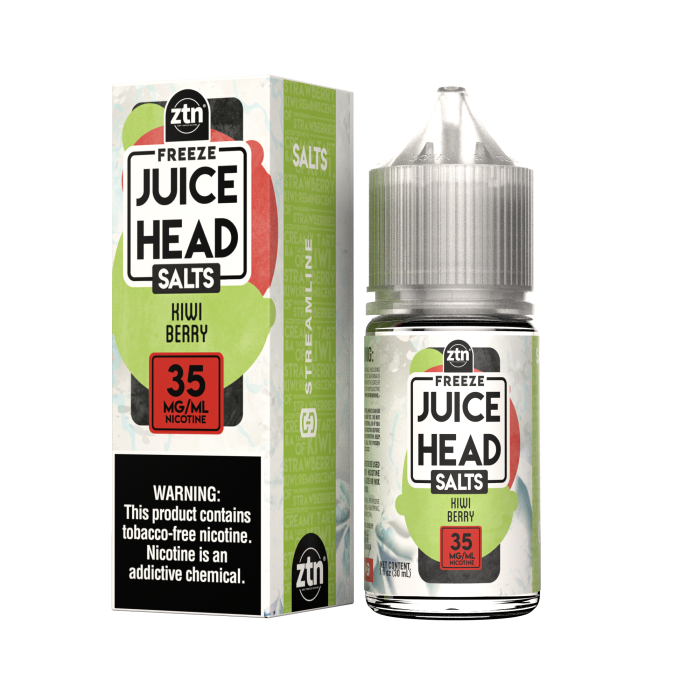 Juice Head Freeze - Salt Nic E-Liquid (ZTN, 30mL) - MK Distro
