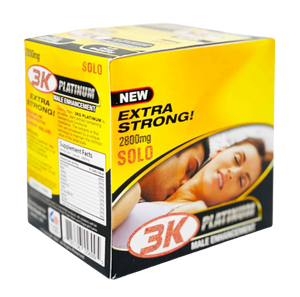 3K Platinum Solo Male Enhancement Extra Strong 2800 - (Box of 24) - MK Distro