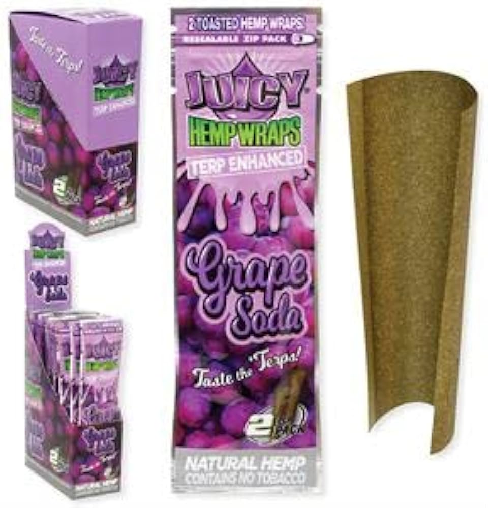 Juicy Hemp Wraps - Terp Enhanced - Wraps (25 x 2 Wraps) - MK Distro