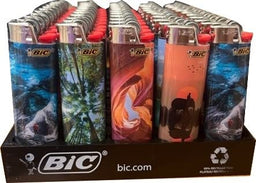 BiC Maxi - Special Edition Landscapes Series - Pocket Lighters (50-Count Tray) - MK Distro