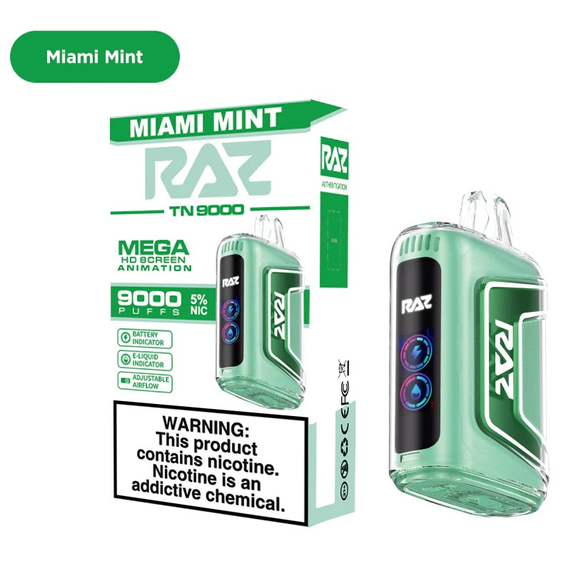 RAZ TN9000 - Disposable Vape (5% - 9000 Puffs) - Box of 5