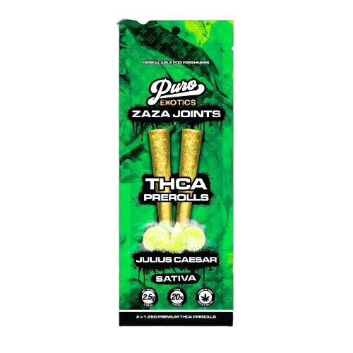 Puro Exotics - Premium THCa Zaza Joints - Hemp Pre-Rolls (2.5g x 10) - MK Distro