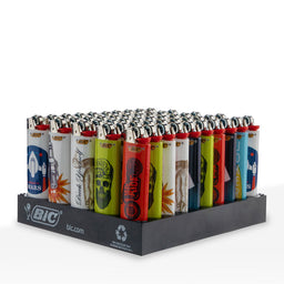 BiC Maxi - Special Edition Good Vibes Series - Pocket Lighters (50-Count Tray) - MK Distro