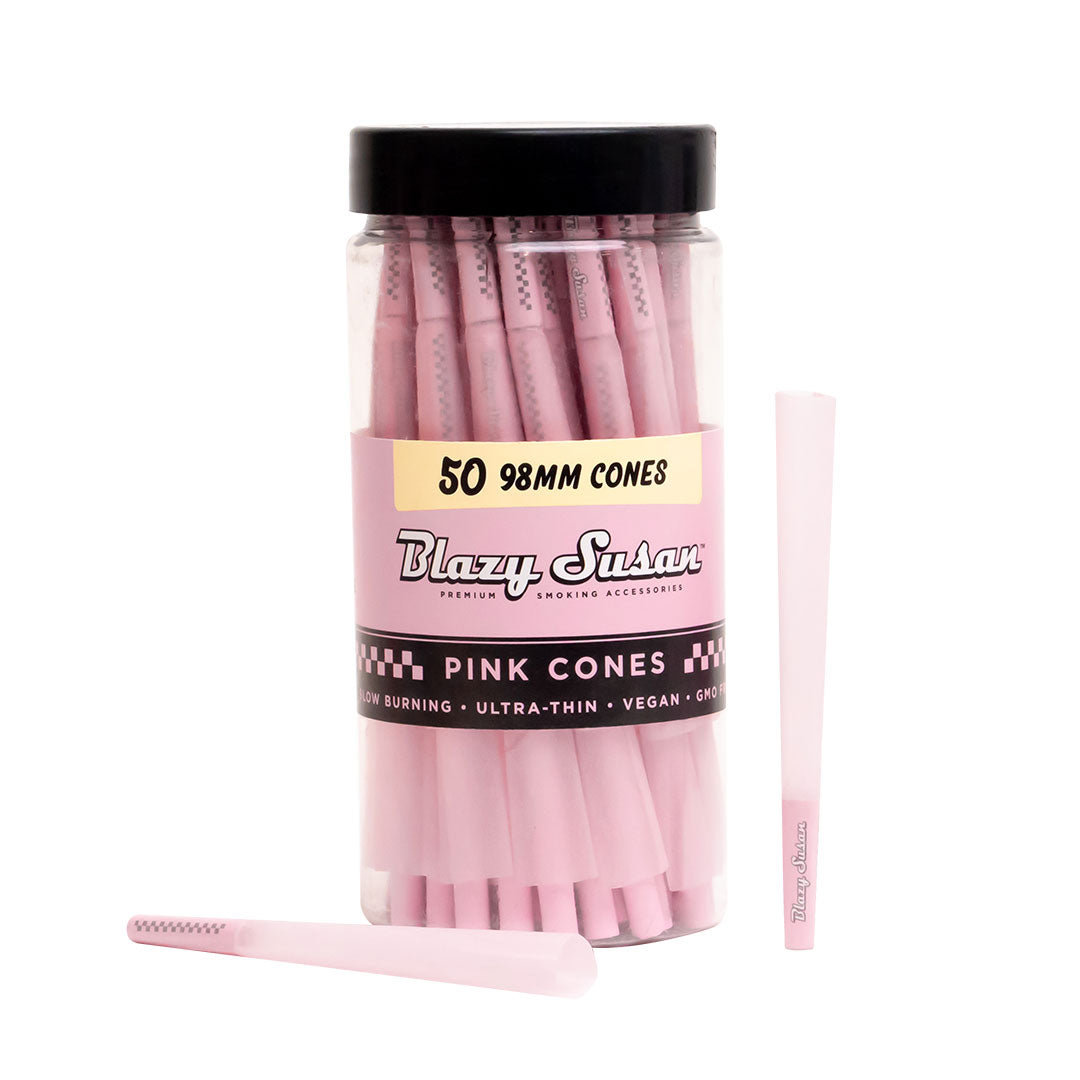 Blazy Susan - 98mm Pre-Rolled Cones (Jar of 50)