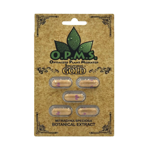 OPMS Gold Capsules - Kratom Capsules - MK Distro