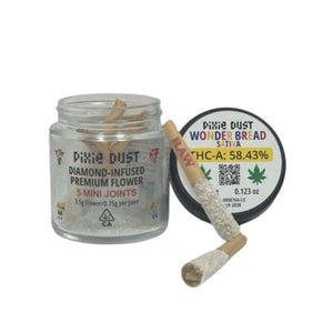Pixie Dust - Diamond Infused Mini Joints (THCA) 3.5g - Delta Pre-Rolls (0.75g x 5) - MK Distro