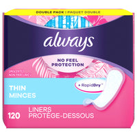 Always - No Feel Protection Thin Munchies (Pack of 120)