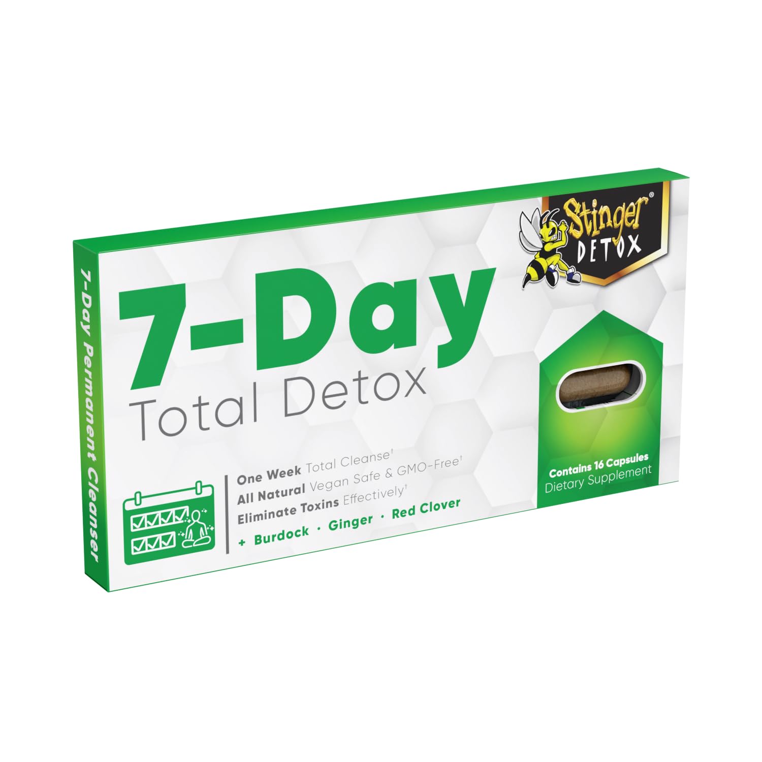 Stinger Detox - 7-Day Total Detox Capsules - Pack of 16