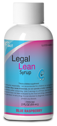 Legal Lean Syrup 59mL - Energy & Enhancement (2oZ) - MK Distro