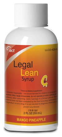 Legal Lean Syrup 59mL - Energy & Enhancement (2oZ) - MK Distro