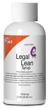 Legal Lean Syrup 59mL - Energy & Enhancement (2oZ) - MK Distro