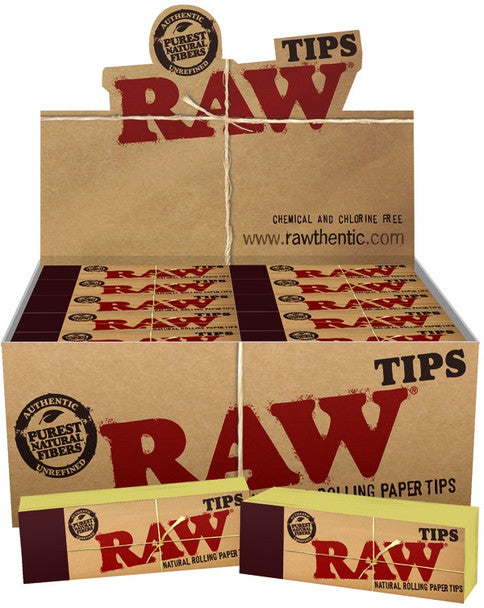 RAW - 773 Unbleached Roll-UP Tips - Filters, Tips & Tubes (50packs x 50tips) - MK Distro