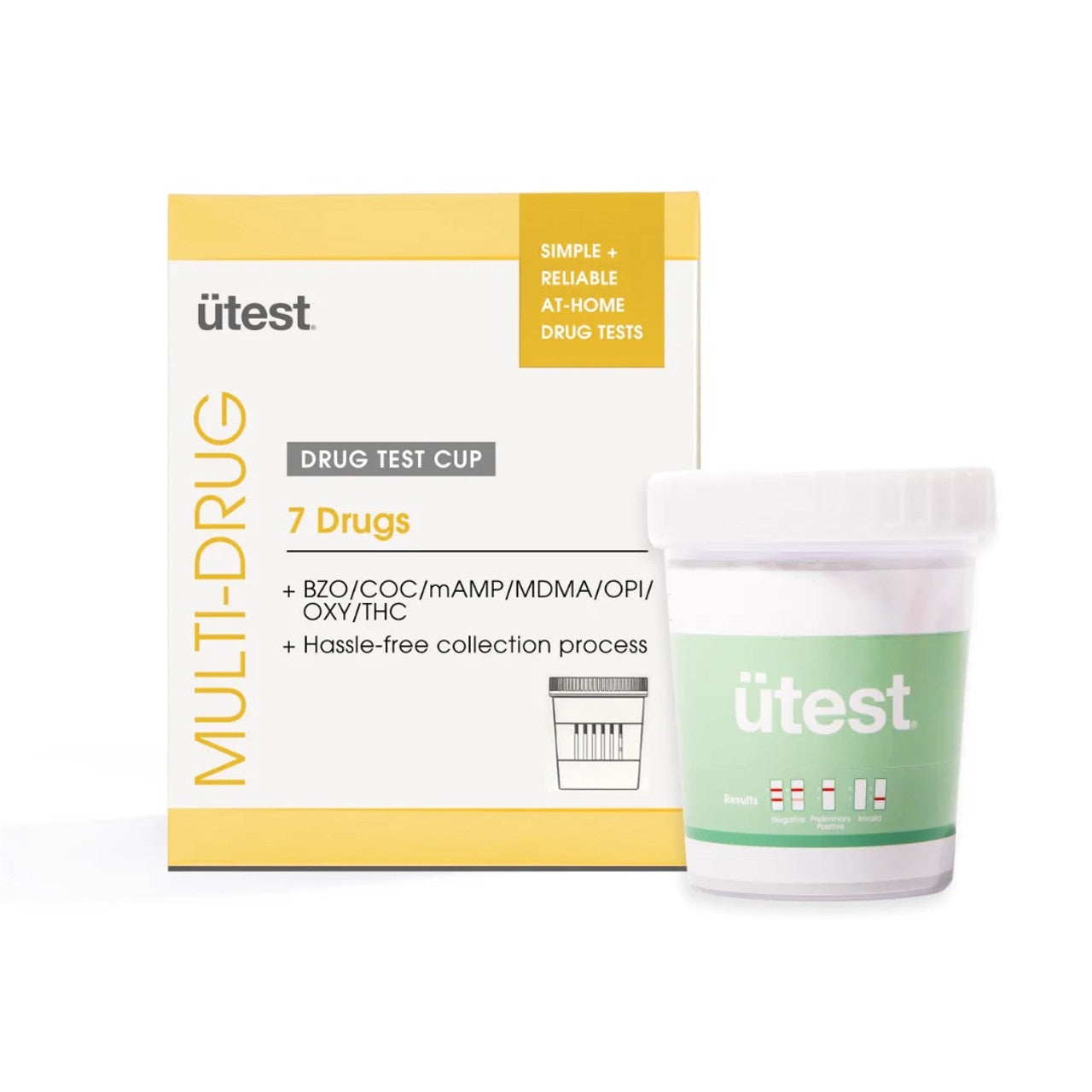 Utest - Multi-Drug Test Cup - 7 Panel (Box of 1) - MK Distro