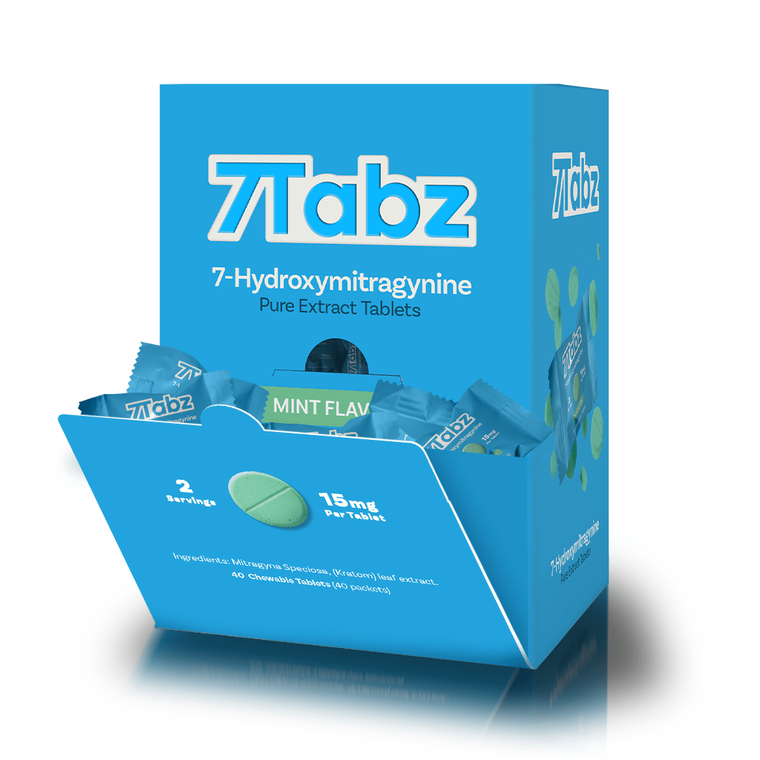 7 Tabz Hydroxymitragynine - Kratom Extract Tablet- (15mg x 40 Tablets)