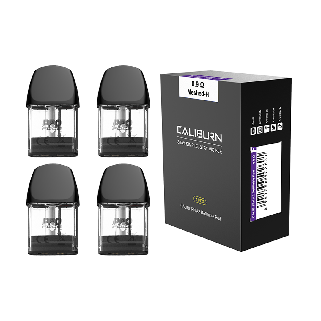 Uwell - Caliburn A2 (2mL) Refillable Pods (4pcs)