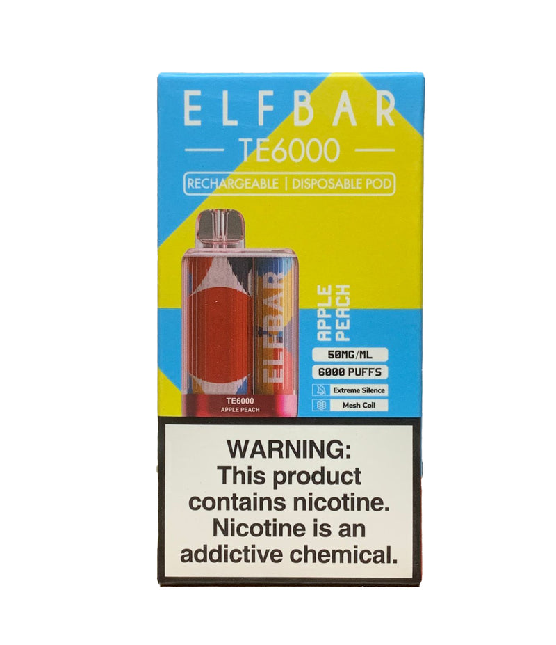 Elf Bar TE6000 - Disposable Vape (5% - 6000 Puffs) - MK Distro