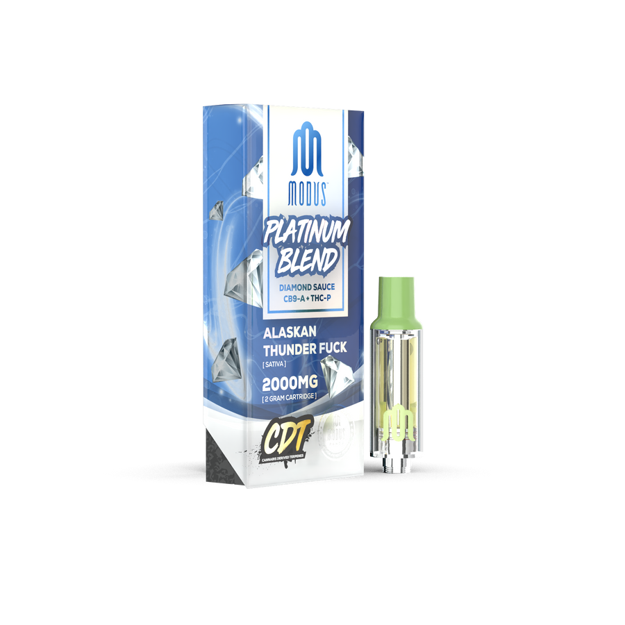 MODUS - Platinum Blend CDT Diamond Sauce (CB9-A+THC-P) - Hemp Cartridges (2g x 5) - MK Distro