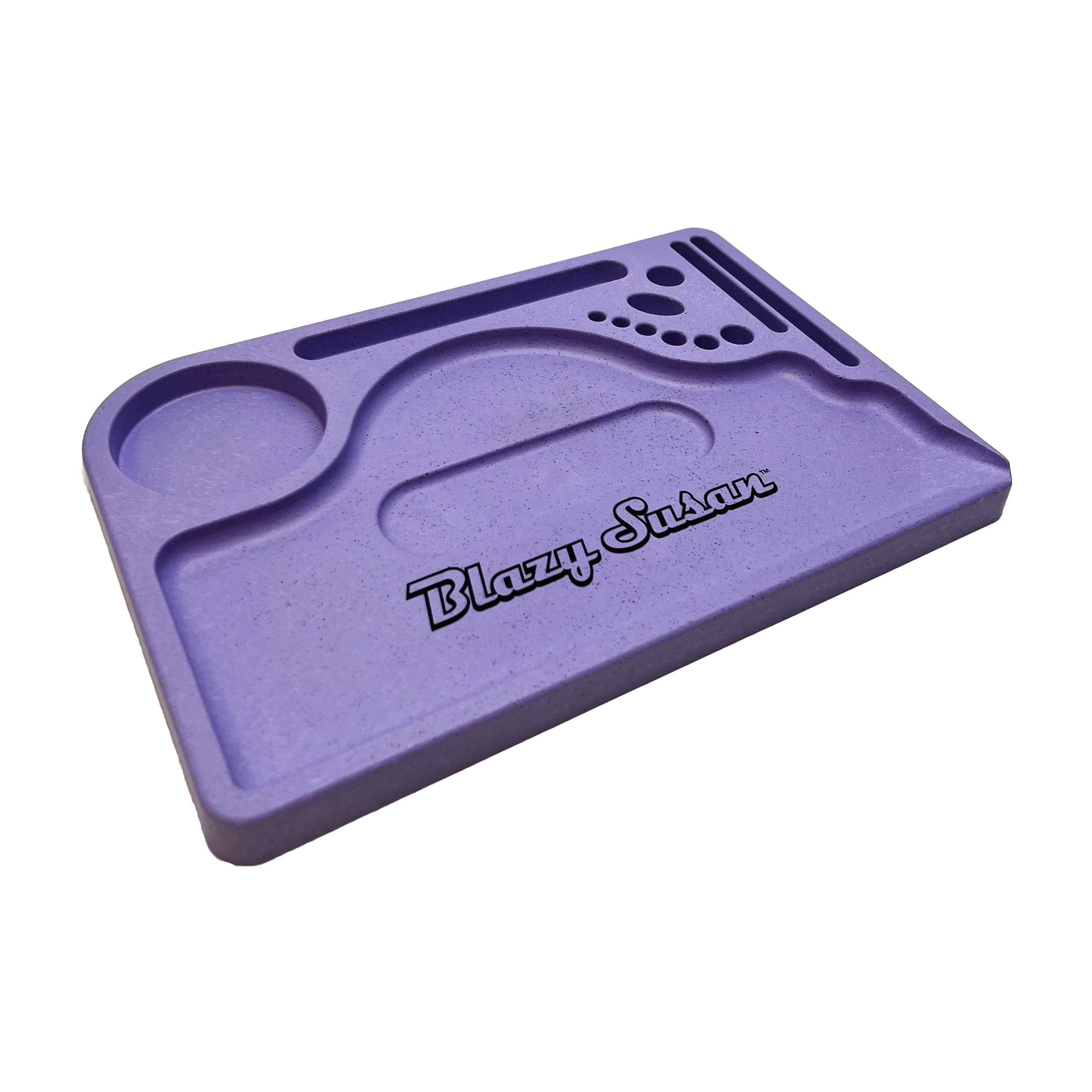 Blazy Susan Hemp Plastic Rolling Trays - Purple - MK Distro