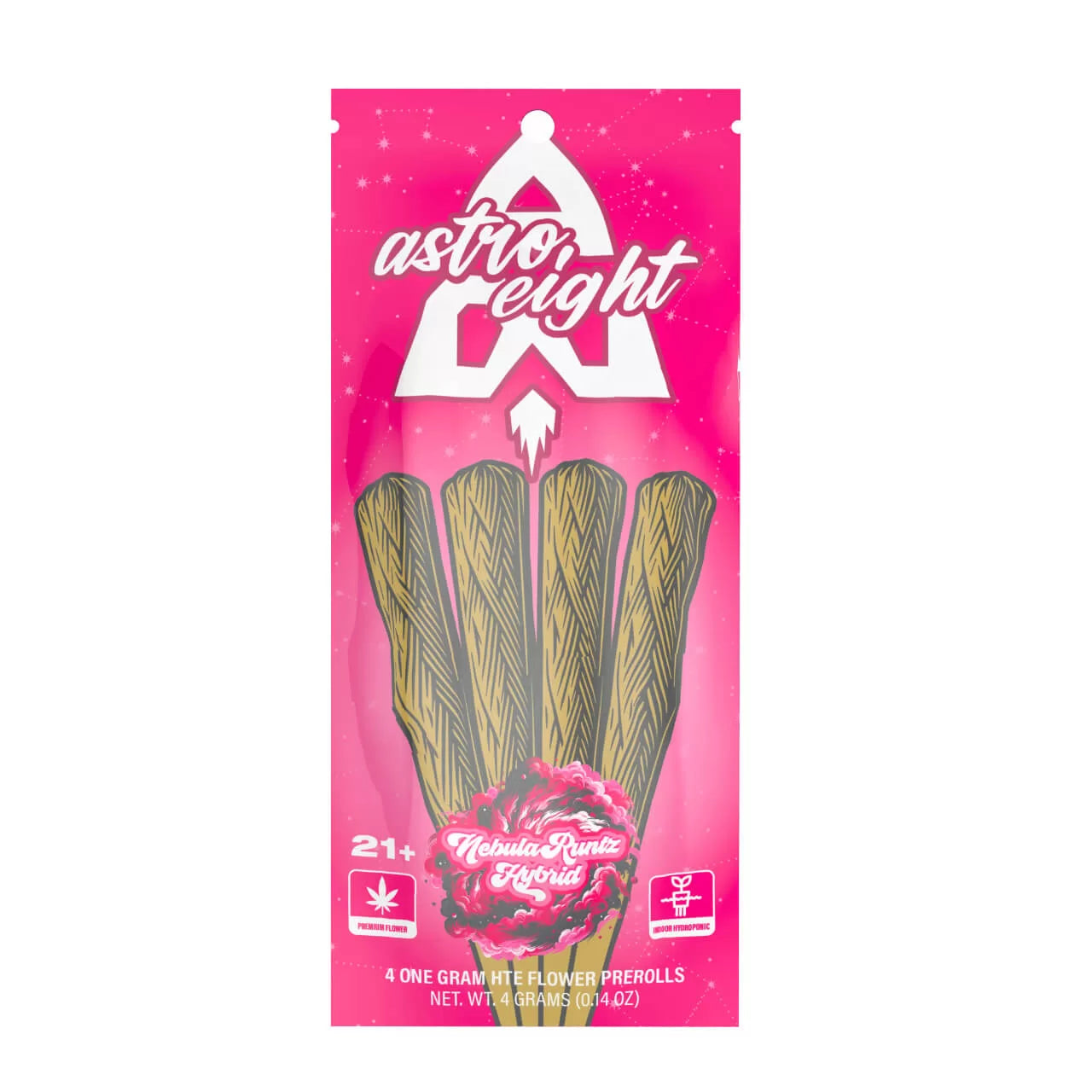 Astro Eight - HTE - Hemp Pre-Rolls (4g x 10) - MK Distro