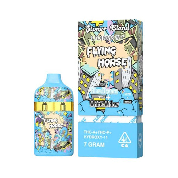 Flying Horse - Stoner Blend 3 Flavors in one  (THCA + Hydroxy-11) - Hemp Disposables (7g x 5)
