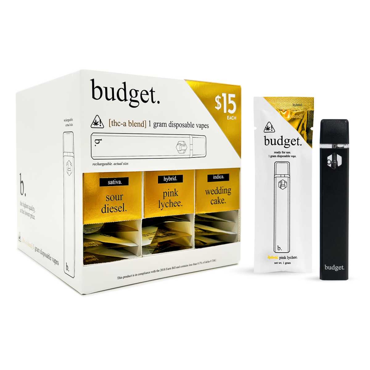 Budget Starter Box - THCa Hemp Disposables - (1g x 30) - MK Distro