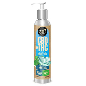 Just CBD - Ultra Relief Gel with Menthol (CBD + THC) - Topicals (CBD-1000mg + THC-100mg) - MK Distro