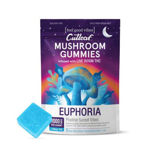 Cutleaf - Sunset Euphoria Mushroom (Live Rosin THC) - Gummies & Edibles (8000mg) - MK Distro