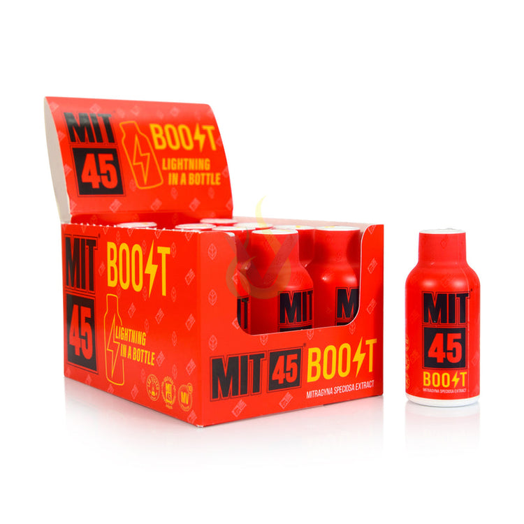 MIT45 - Boost Lemon Lime Red - Kratom Shots (2oz x 12) - MK Distro