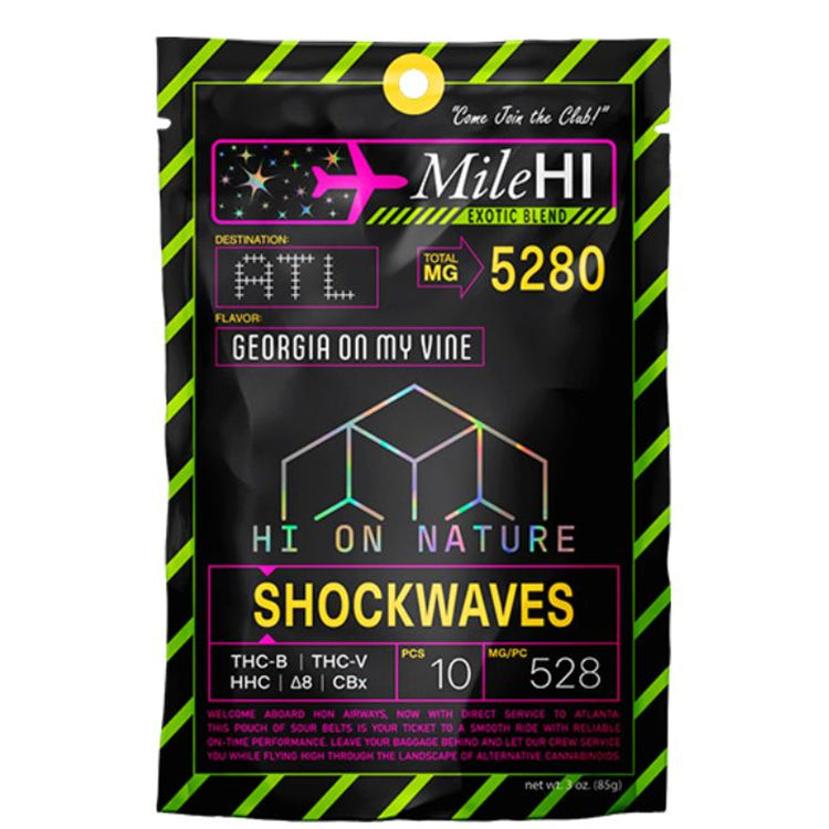 Hi On Nature (HON) - Mile Hi Blend Shockwaves - Gummies & Edibles (5280mg) - MK Distro