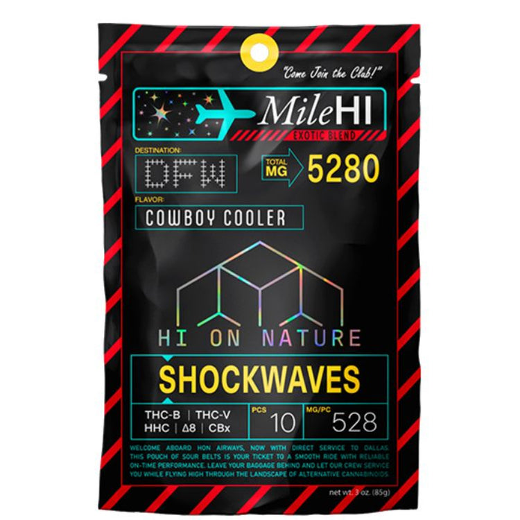 Hi On Nature (HON) - Mile Hi Blend Shockwaves - Gummies & Edibles (5280mg) - MK Distro