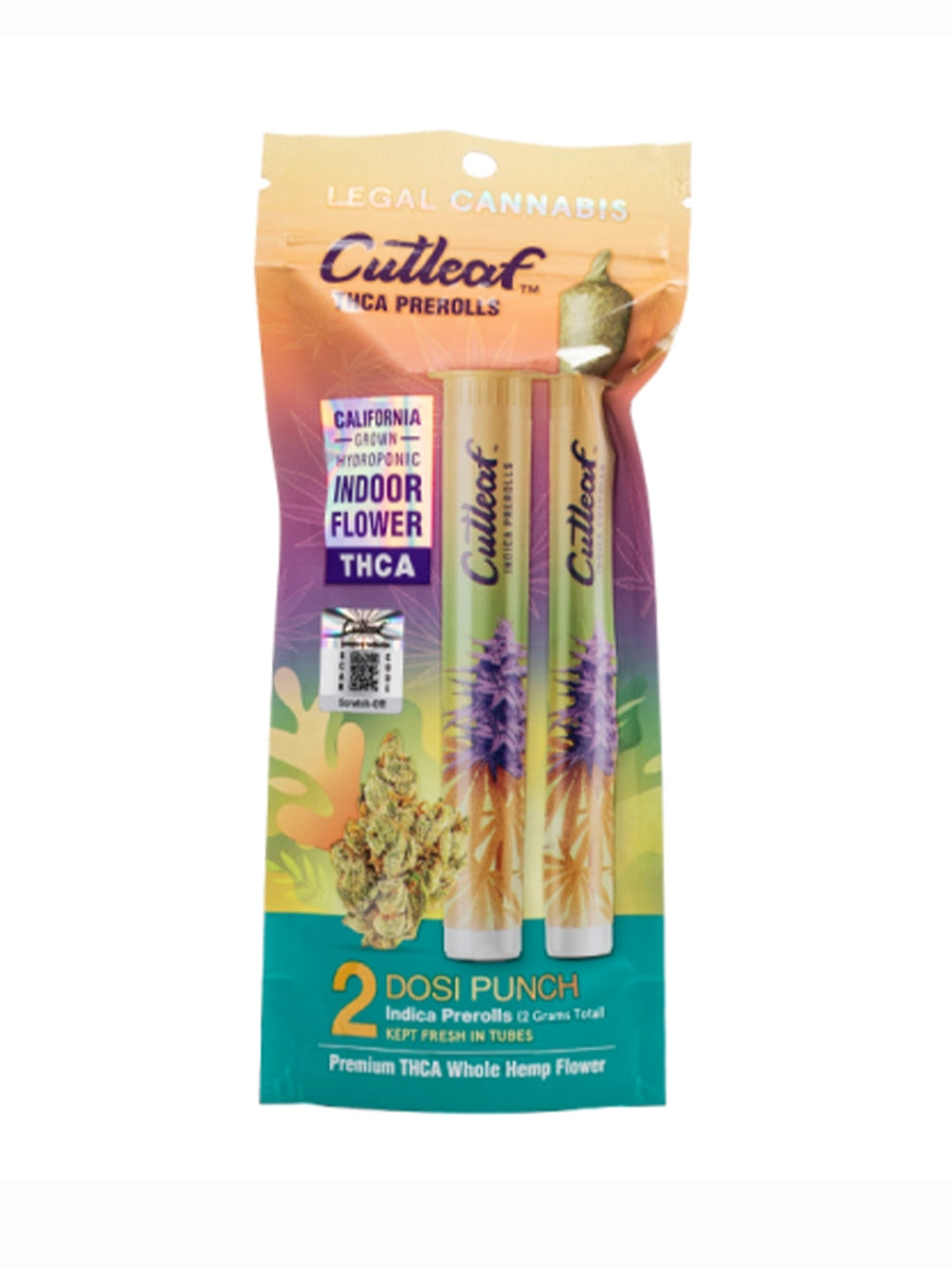 Cutleaf - Legal Cannaboids (THCA Hemp) - Hemp Pre-Rolls (2g) - MK Distro