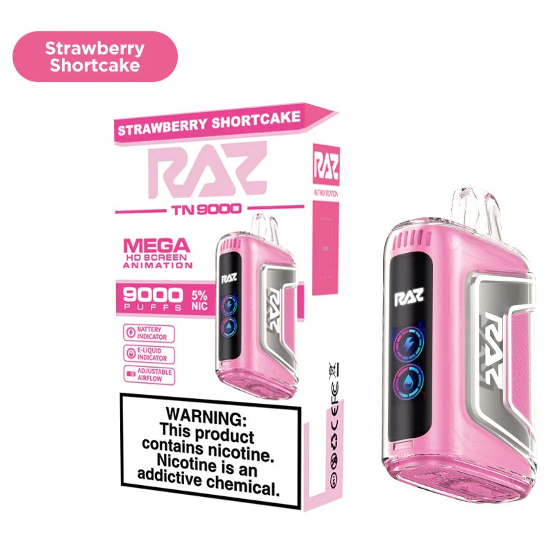 RAZ TN9000 - Disposable Vape (5% - 9000 Puffs) - Box of 5