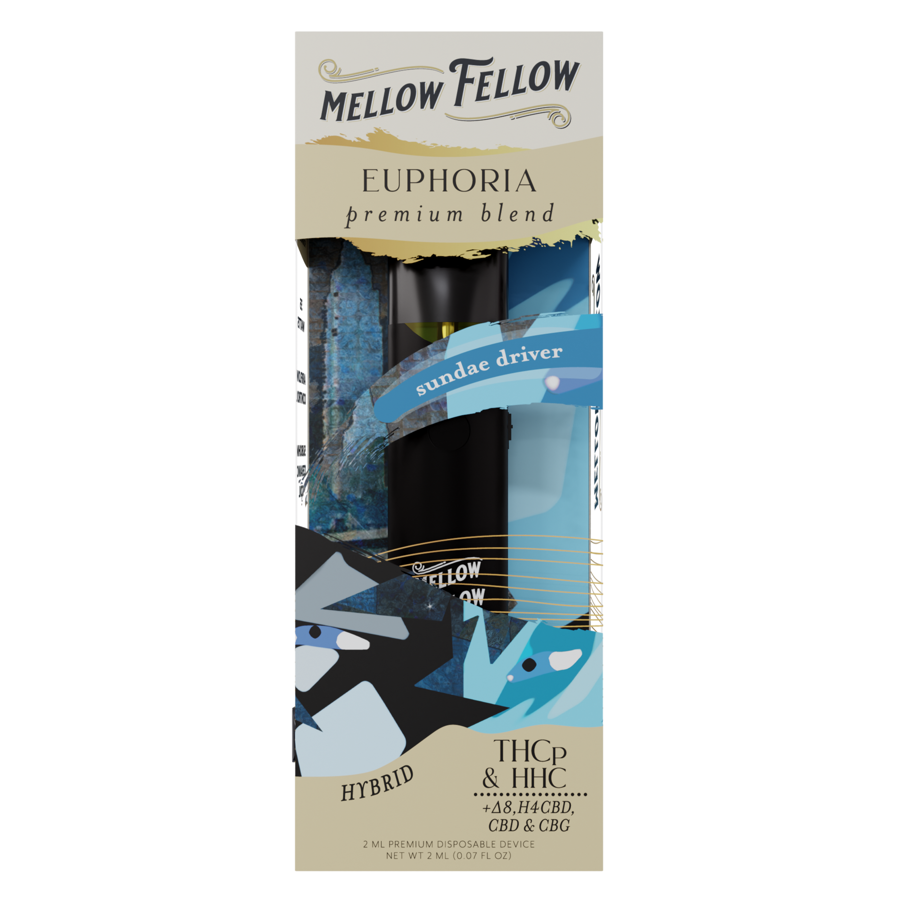 Mellow Fellow - Hemp Disposables (2mL x 6) - MK Distro