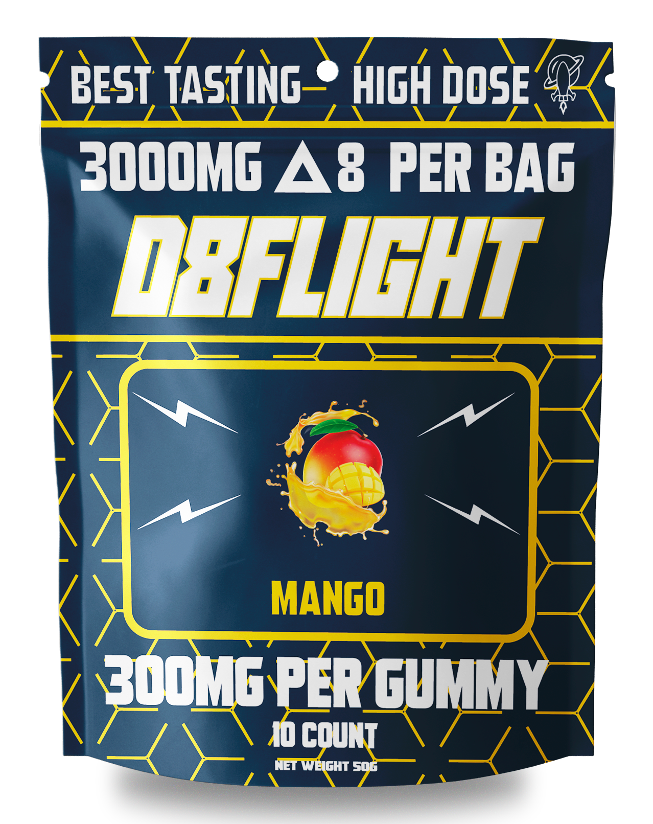 D8Flight - Heavy Hitter Dose (Delta8) - Gummies & Edibles (300mg x 25) - MK Distro