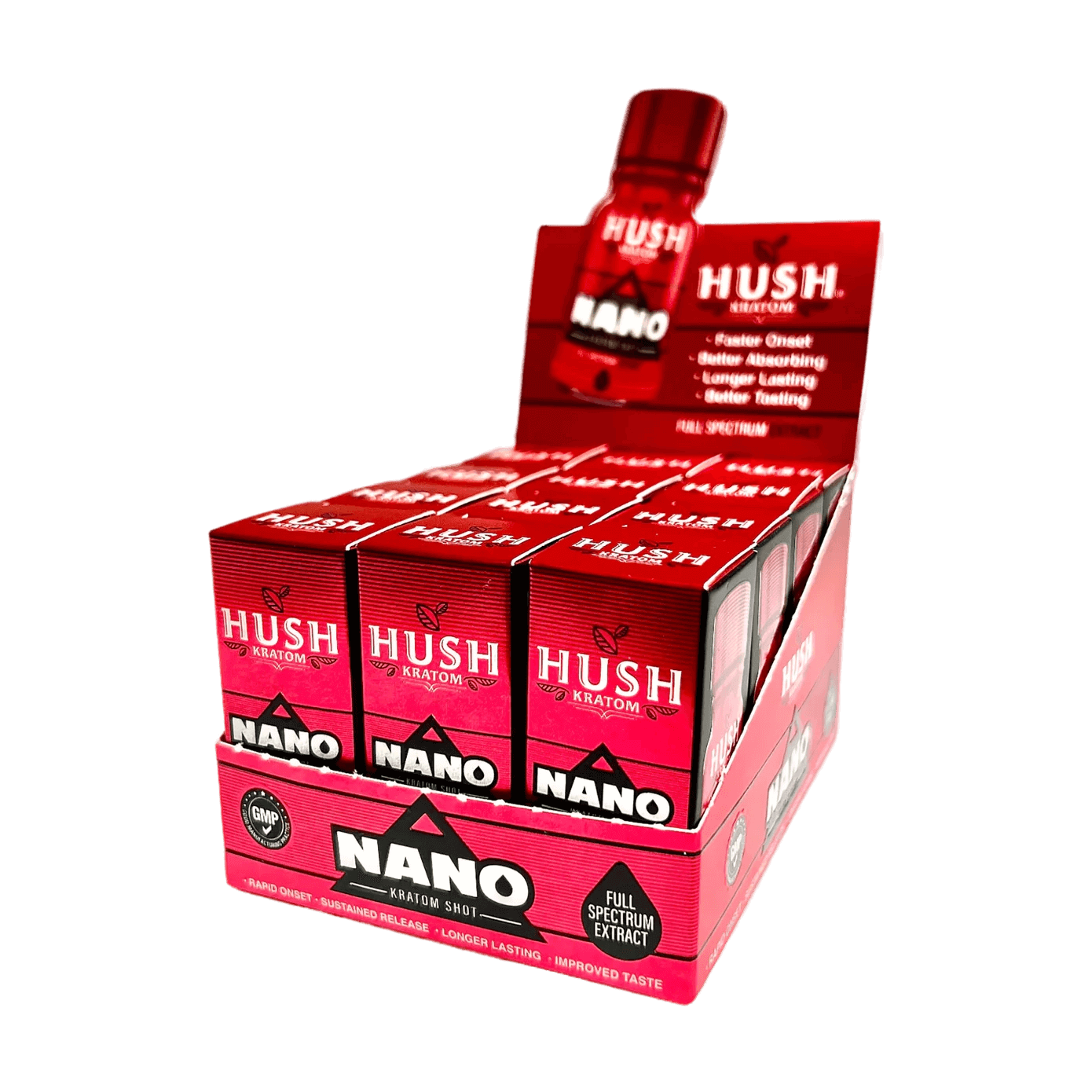 Hush Nano - Kratom Shots (10ml of 12) - MK Distro