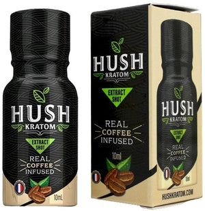 Hush Kratom - Real Coffee Infused Mitra Isolate Extract Shot - MK Distro
