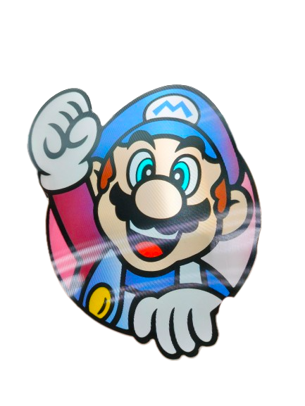 Holographic 3D Sticker - Mario - MK Distro