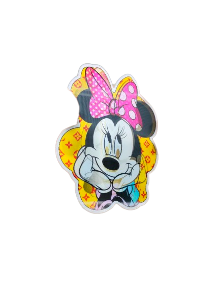 Holographic 3D Sticker - Minnie Mouse Pink Bow - MK Distro
