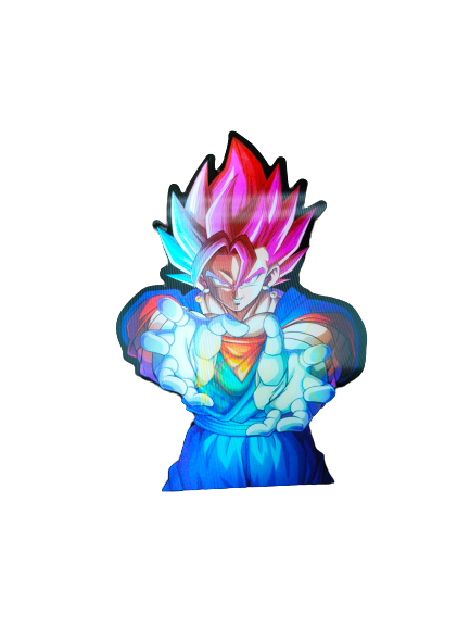 Holographic 3D Sticker - Goku Fusion Warrior - MK Distro