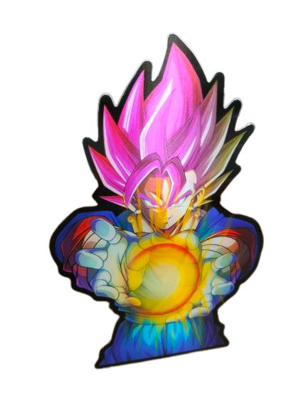 Holographic 3D Sticker - Goku Fusion Warrior - MK Distro